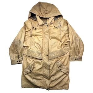 Vintage Wilsons Adventure Bound Thinsulate Leather Coat Jacket Hooded Womens XL